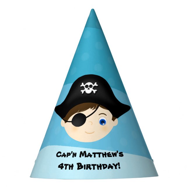 Gorro De Fiesta Pirata Boy (Anverso)