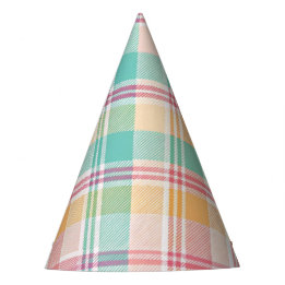 Gorro De Fiesta Plaid de cuadros multicolor