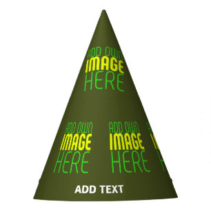 GORRO DE FIESTA PLANTILLA DE TEXTO DE IMAGEN VERDE DEL EJÉRCITO ED