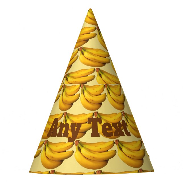 Gorro De Fiesta Plátanos amarillos en un montón (Anverso)