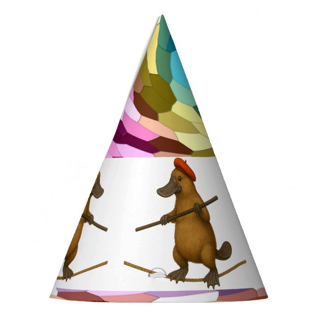 Gorro De Fiesta Plato ornitorrinco equilibrista (Izquierda)