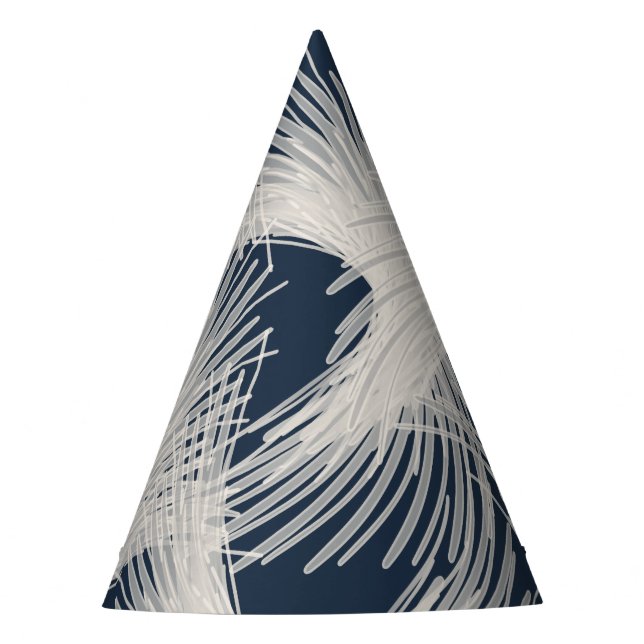 Gorro De Fiesta Plumas blancas voladoras (Anverso)
