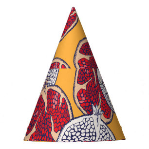 Gorro De Fiesta Pomegranate Drake: Patrón de cosecha artesanal