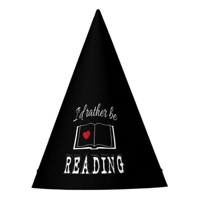 Gorro De Fiesta Prefiero estar leyendo (Anverso)