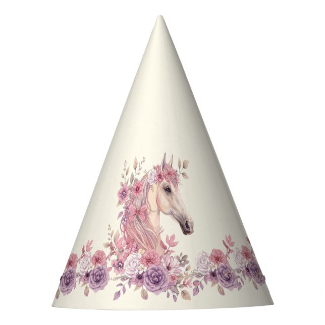 Gorro De Fiesta Pretty Ponies and Petals Horse (Anverso)