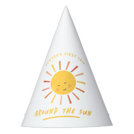 Gorro De Fiesta Primer viaje alrededor del sol niños 1er cumpleaño