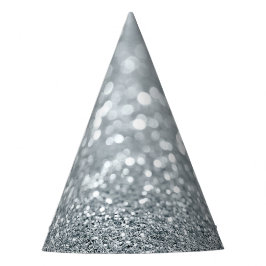 Gorro De Fiesta Princesa Brillo Plateado Glamour 
