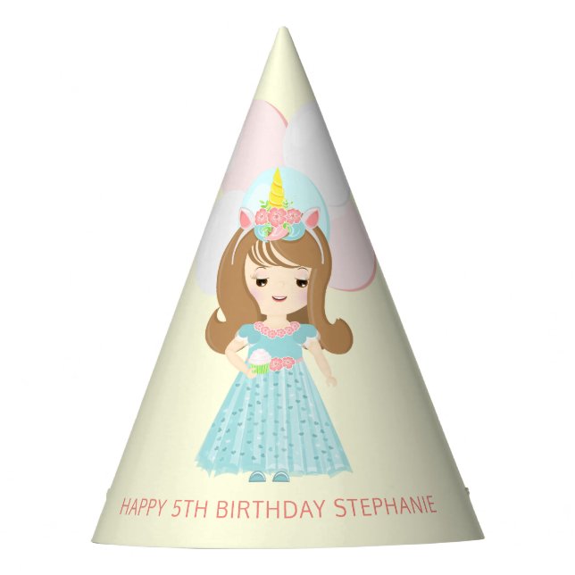 Gorro De Fiesta Princesa de Unicorn (Anverso)