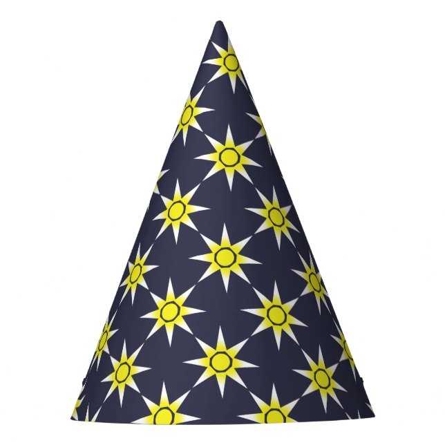 Gorro De Fiesta Producto amarillo blanco mágico Sun (Anverso)