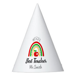 Gorro De Fiesta Profesor Mejor del Mundo Personalizado