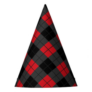 Gorro De Fiesta Protegido negro y rojo