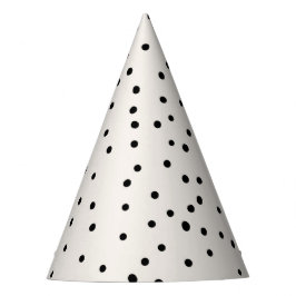 Gorro De Fiesta Punto mínimo de polka negro Cumpleaños