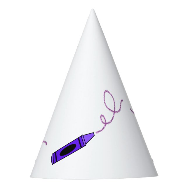 Gorro De Fiesta Purple Crayon (Anverso)