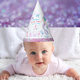 Gorro De Fiesta Púrpura Rosa Bajo El Mar Chica Sirena Cumpleaños