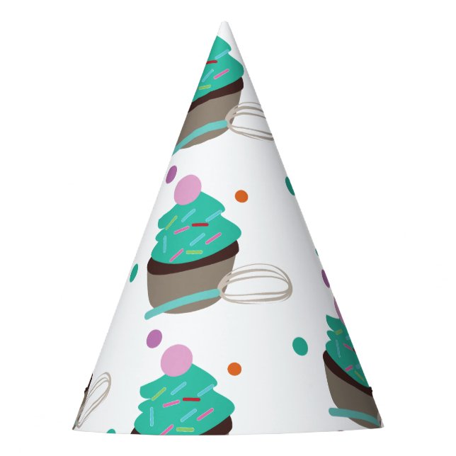 Gorro De Fiesta Purpurina para cupcakes (Anverso)