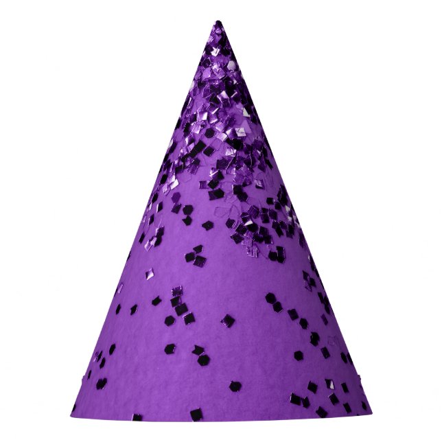 Gorro De Fiesta Purpurina PURPLE #2 (Purpurina falso) #brillante # (Anverso)