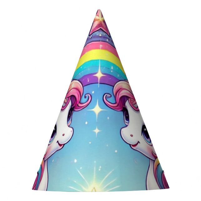 Gorro De Fiesta Rainbow Royalty Unicorns (Anverso)