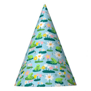 Gorro De Fiesta Ranas y Almohadillas de Nenúfar Cumpleaños de Niño