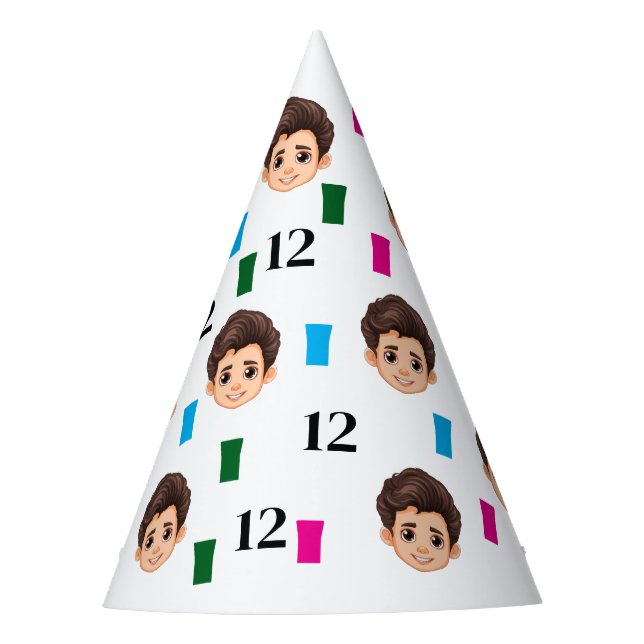 Gorro De Fiesta regalos de cumpleaños felices con cara personaliza (Anverso)
