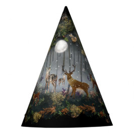 Gorro De Fiesta Renos Adorables De Noche