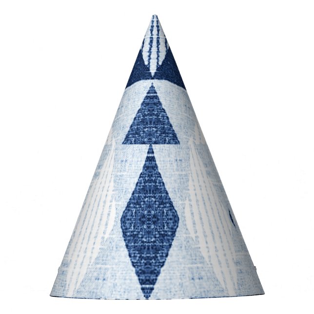 Gorro De Fiesta Repetición Geométrica: Fondo texturado. (Anverso)