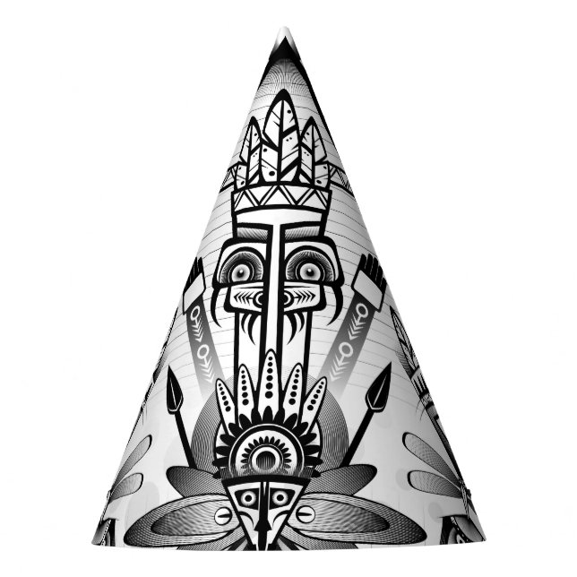 Gorro De Fiesta Resumen de la antigua tribu indígena (Anverso)