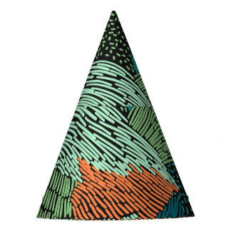 Gorro De Fiesta Resumen Grunge: Diseño De Patrones Sin Marea.