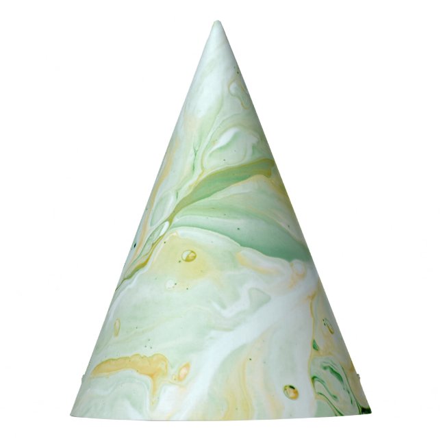 Gorro De Fiesta Resumen Marble Glam #3 #pintura (Anverso)