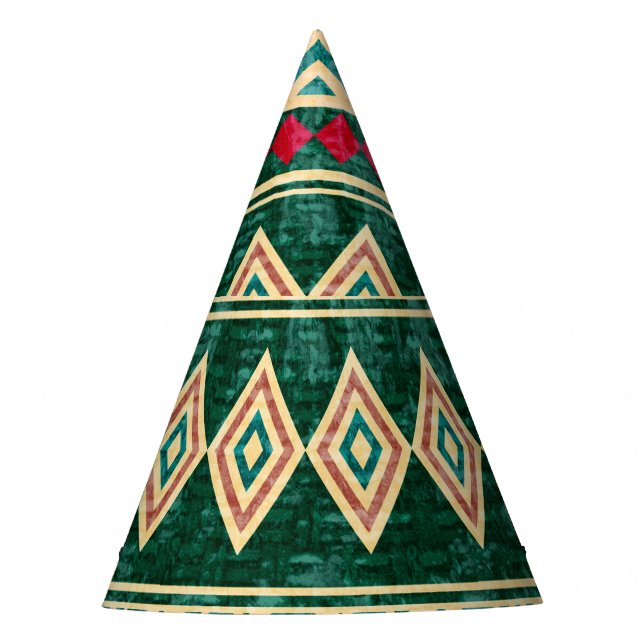 Gorro De Fiesta Resumen Patrón de estilo geométrico africano (Anverso)
