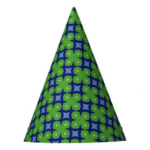 Gorro De Fiesta Resumen Patrón Geométrico De Cuatro Hojas