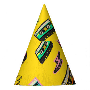 Gorro De Fiesta Retro Cassette: Diseño Fiesta de amor de los 80