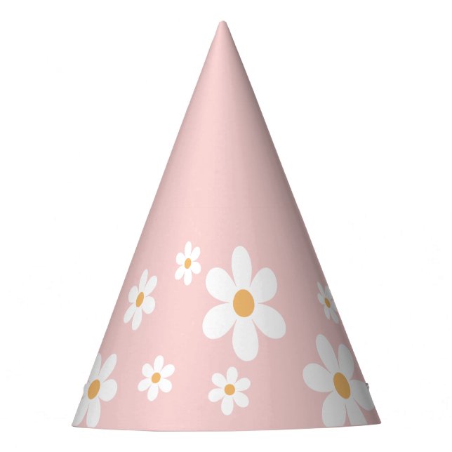 Gorro De Fiesta retro margarita divertido cumpleaños rosa (Anverso)