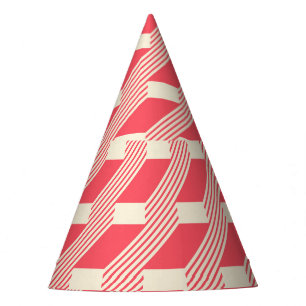Gorro De Fiesta Retro Resumen Geométrico, Escaleras Vintage.