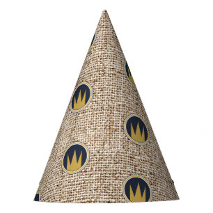 Gorro De Fiesta Rey Cosa Salvaje Corona de Oro Arpillera Fiesta de