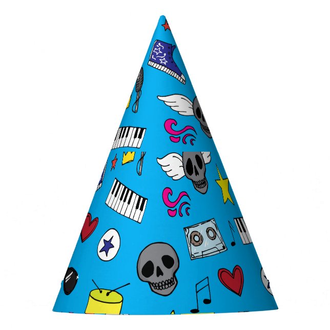 Gorro De Fiesta Rock Emo Music Teatro (Anverso)