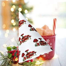 Gorro De Fiesta Rojo Berry Garden Greenery Toadstool Magic Mushroo