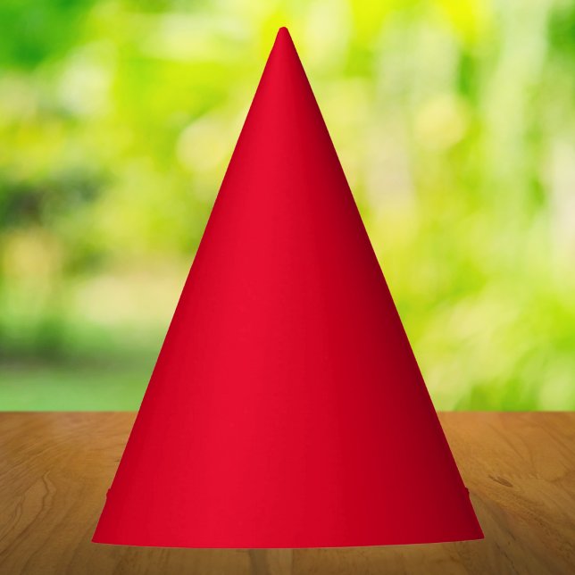 Gorro De Fiesta Rojo Cadmio Color Sólido (Subido por el creador)