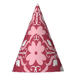 Gorro De Fiesta Rojo, color beige floral, fondo de pantalla transp