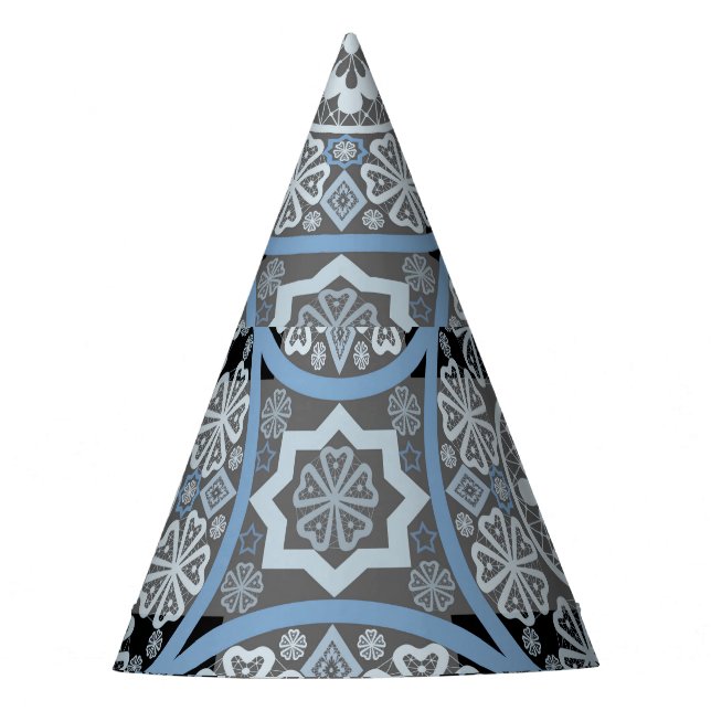 Gorro De Fiesta Ropa Romántica: Impresión Abstracta Brillante. (Anverso)