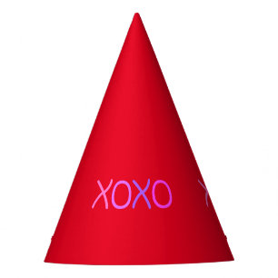 Gorro De Fiesta Rosa, púrpura y lavanda Xoxo bonito rojo divertido