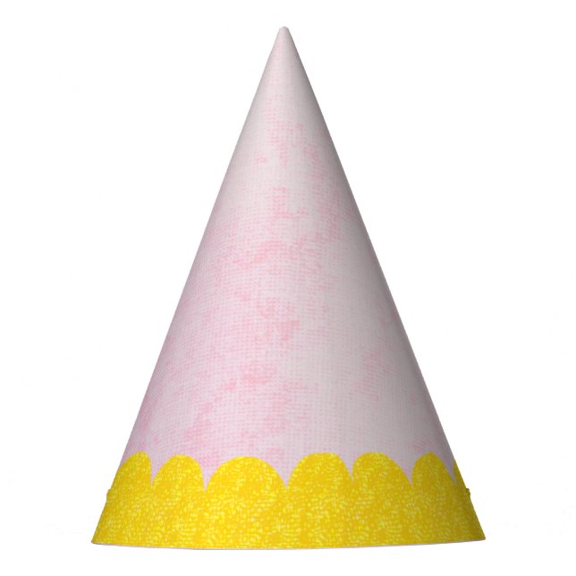 Gorro De Fiesta Rosa y Amarillo (Anverso)
