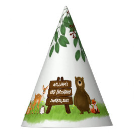 Gorro De Fiesta Rustic Woodland Forest Party Animals 