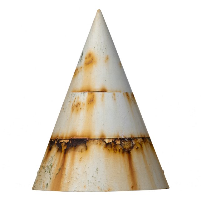 Gorro De Fiesta Rusty White Metalizado: Superficie texturizada (Anverso)