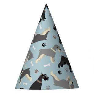 Gorro De Fiesta Rutas Schnauzer y huesos