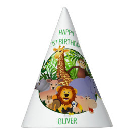 Gorro De Fiesta Safari de vegetación salvaje de una jungla para ni