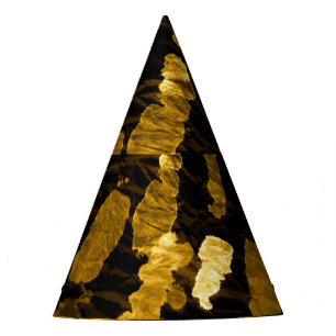 Gorro De Fiesta salpicadura de tintes amarillos, patrón de acuarel