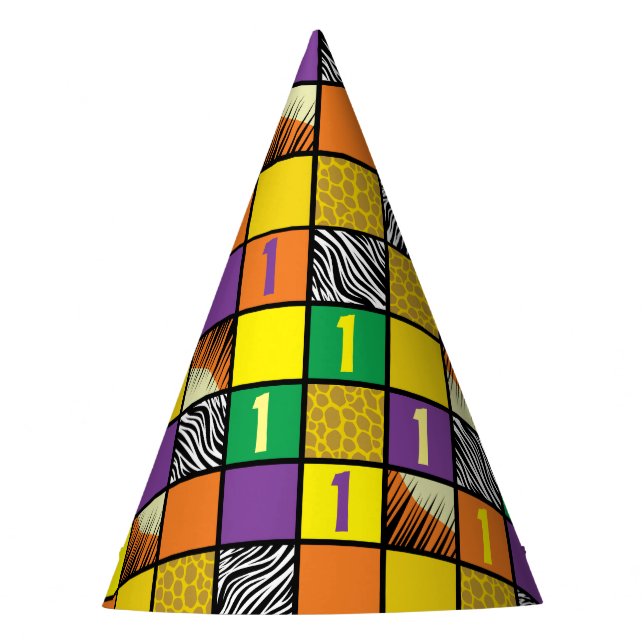 Gorro De Fiesta Salvaje Un Fiesta de Cumpleaños Niños Safari (Anverso)