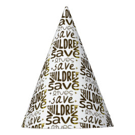 Gorro De Fiesta Salven niños, salven vidas