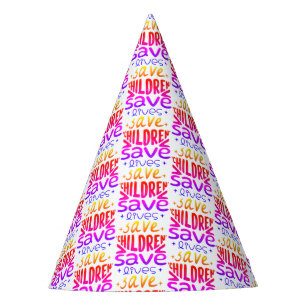Gorro De Fiesta Salven niños, salven vidas