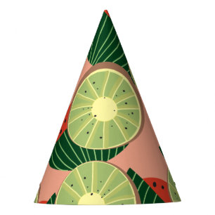 Gorro De Fiesta sandías y kiwis